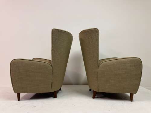 Pair of Paolo Buffa Armchairs, Italy, 1950s
