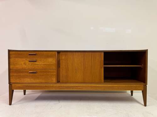 Alfred Cox Teak Sideboard with Sliding Doors, 1960s