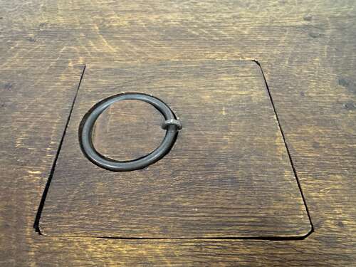 Brutalist Oak Coffee Table with Hidden Storage, Low Countries, 1960s