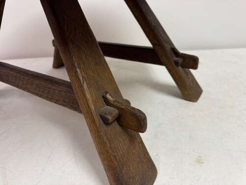 Brutalist Oak Coffee Table with Hidden Storage, Low Countries, 1960s