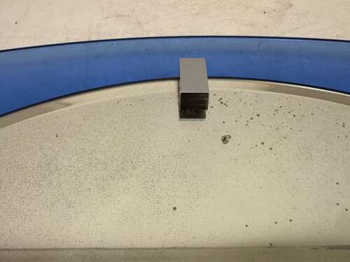 Blue Glass Mirror, Italy 1970s