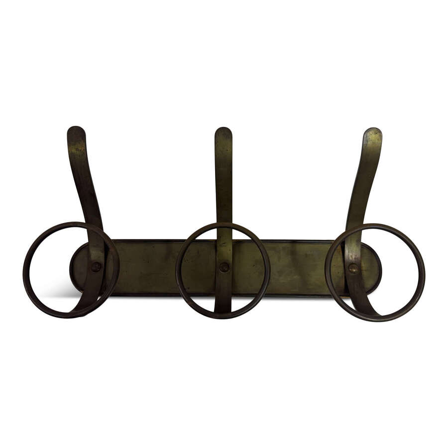 1950s Italian Metal Wall-Mounted Coat Rack