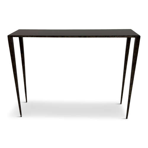 Forged Steel Console Table in the Style of Jean Michel Frank