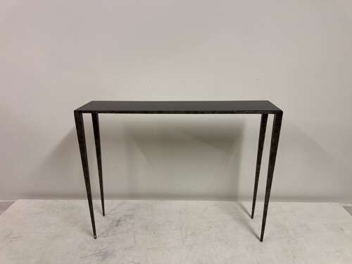 Forged Steel Console Table in the Style of Jean Michel Frank