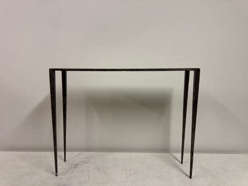 Forged Steel Console Table in the Style of Jean Michel Frank