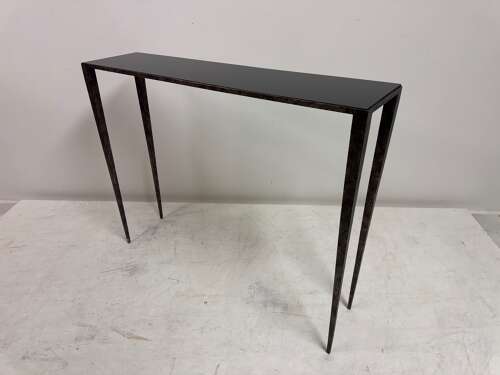 Forged Steel Console Table in the Style of Jean Michel Frank