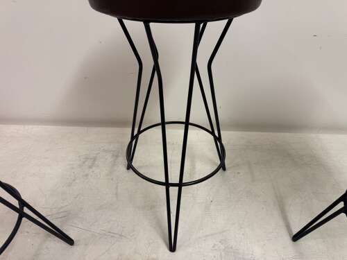 Set of Three Mid Century Bar Stools