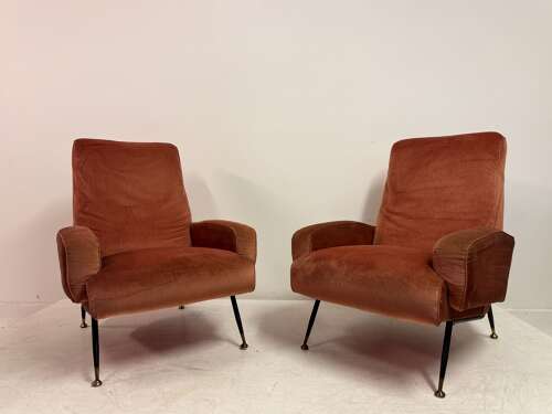 Pair of 1960s Italian Armchairs