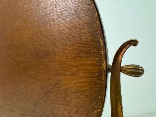 Mid Century 1950s Italian Brass Vanity or Dressing Table Mirror