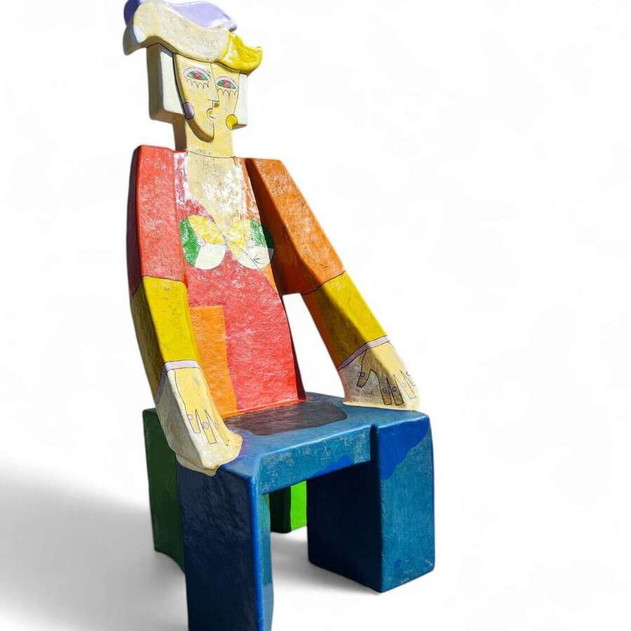 Sculptural Chair and Table by Ludo Huys