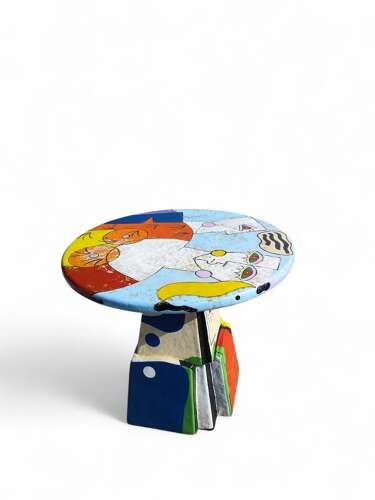 Sculptural Chair and Table by Ludo Huys