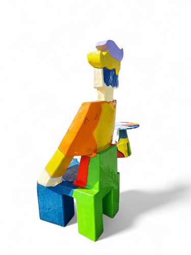 Sculptural Chair and Table by Ludo Huys