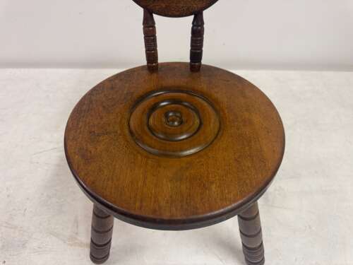 French Carved Oak Chair in the Style of Charles Dudouyt