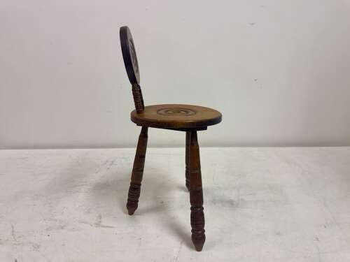 French Carved Oak Chair in the Style of Charles Dudouyt