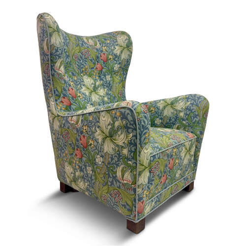 Mid Century Model 1672 Danish Armchair by Fritz Hansen