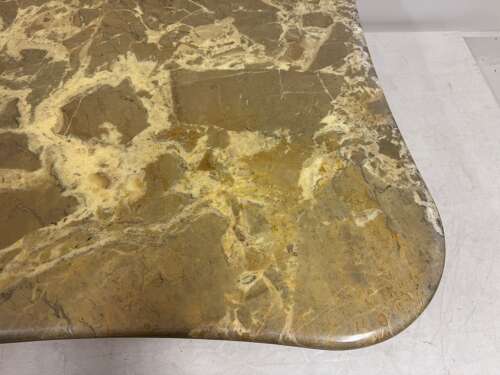 1970s Italian Biomorphic Square Marble Table