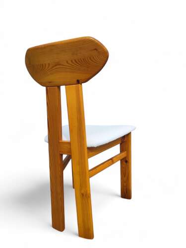 Set of Six 1970s Scandinavian Pine Dining Chairs