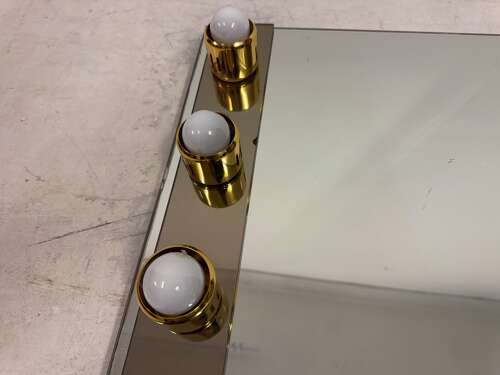 1970s Italian Hollywood Dressing Room Vanity Mirror with Lights by ISA