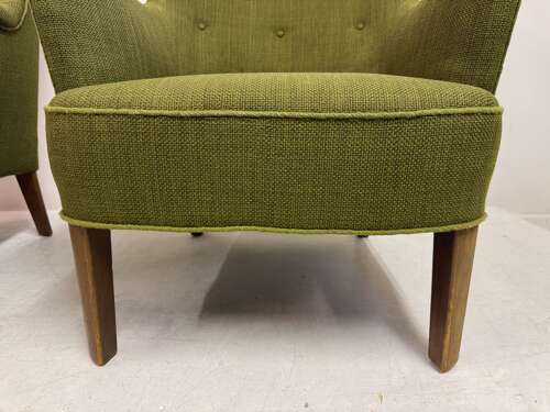 Pair of Model 1748 Armchairs by Peter Hvidt for Fritz Hansen, Denmark, circa 1950s