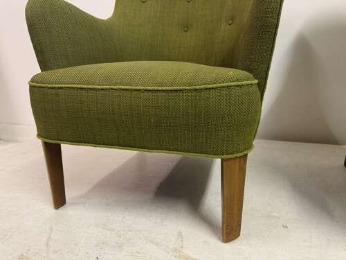 Pair of Model 1748 Armchairs by Peter Hvidt for Fritz Hansen, Denmark, circa 1950s