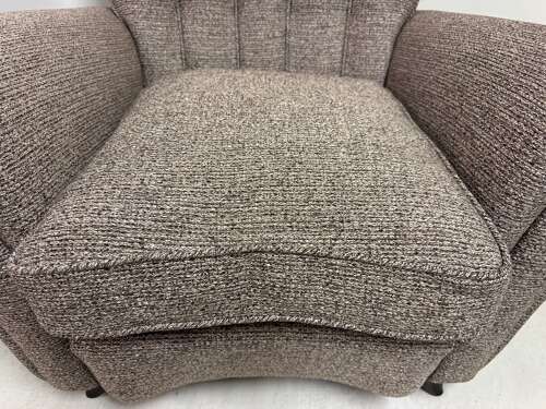 Pair of Large 1940s Italian Armchairs attributed to Guglielmo Ulrich
