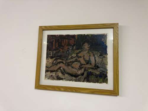 'Pink Nude', Oil Painting By Barry De More (Yorkshire 1948 2023):