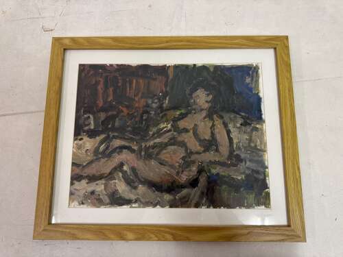 'Pink Nude', Oil Painting By Barry De More (Yorkshire 1948 2023):