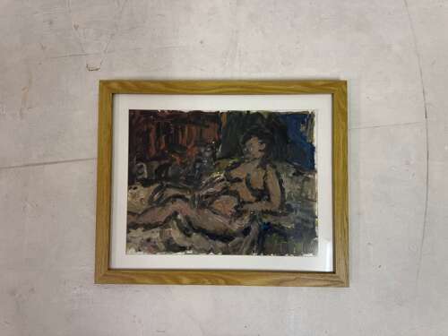 'Pink Nude', Oil Painting By Barry De More (Yorkshire 1948 2023):