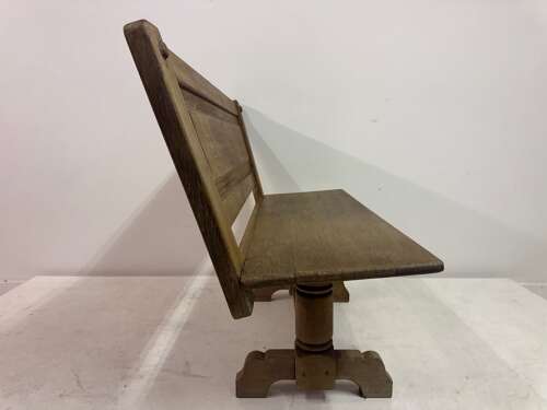1960s Solid Oak Bench by De Puydt, Belgium
