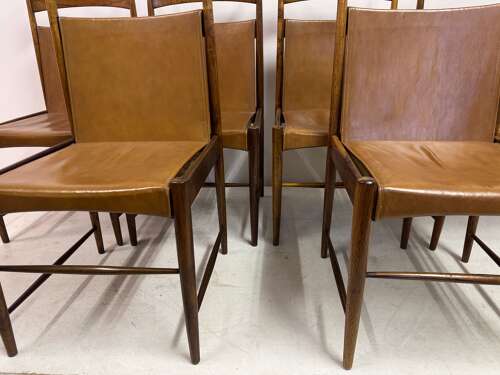 Set of Six 1950s Cantu Dining Chairs by Sergio Rodrigues