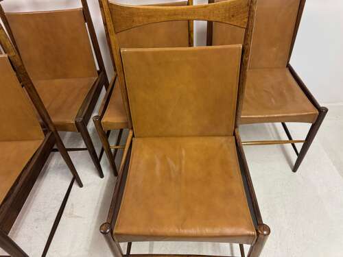 Set of Six 1950s Cantu Dining Chairs by Sergio Rodrigues
