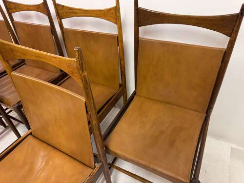 Set of Six 1950s Cantu Dining Chairs by Sergio Rodrigues