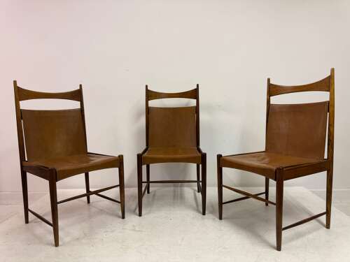 Set of Six 1950s Cantu Dining Chairs by Sergio Rodrigues