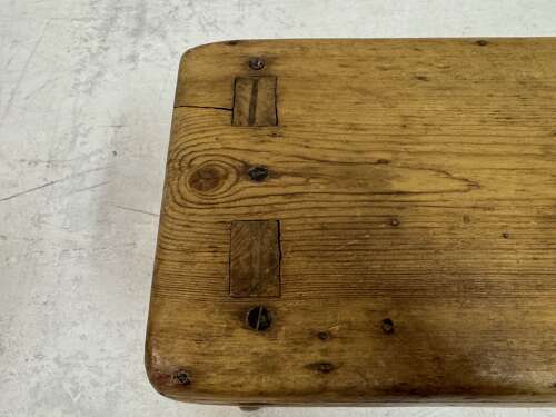 Small Primitive and Rustic Pine Stool