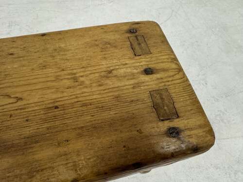 Small Primitive and Rustic Pine Stool
