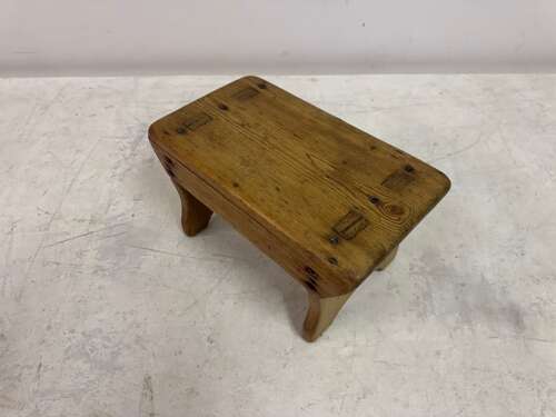 Small Primitive and Rustic Pine Stool