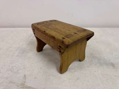 Small Primitive and Rustic Pine Stool